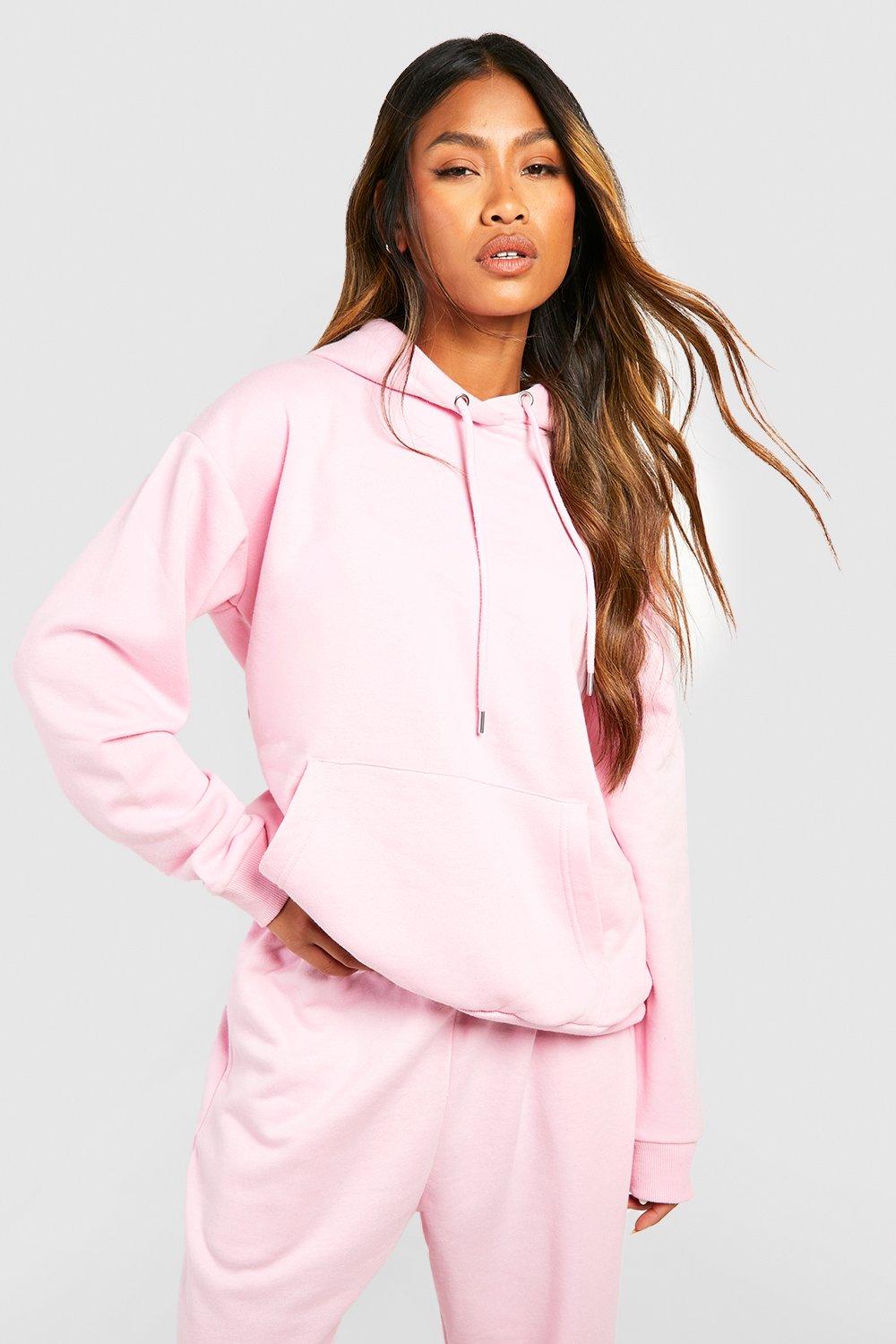 Womens Basic Oversized Hoodie - Pink - M, Pink